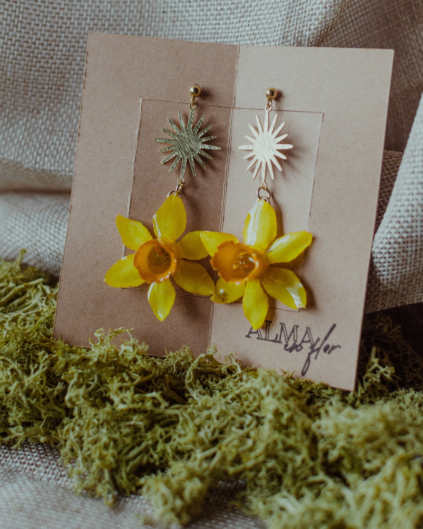 Pendientes narciso sol