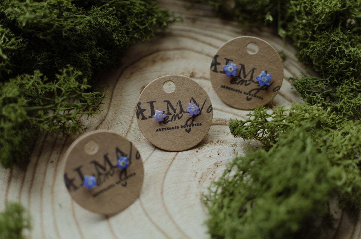 Pendientes nomeolvides mini
