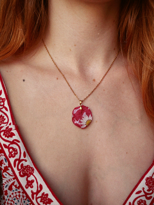 Collar Buganvilla con margarita - Paisaje