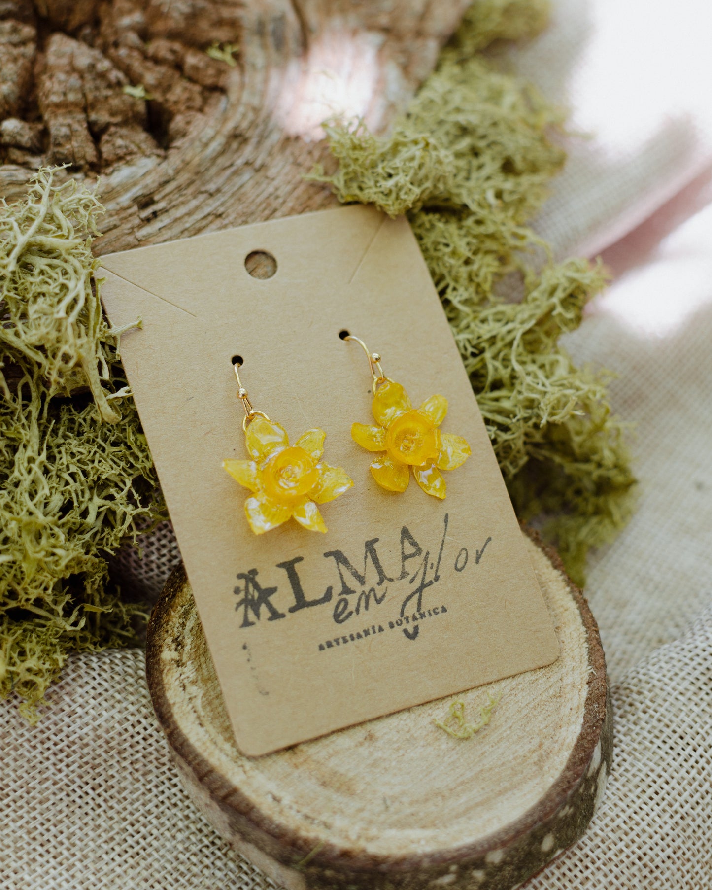 Pendientes narciso mini salvaje