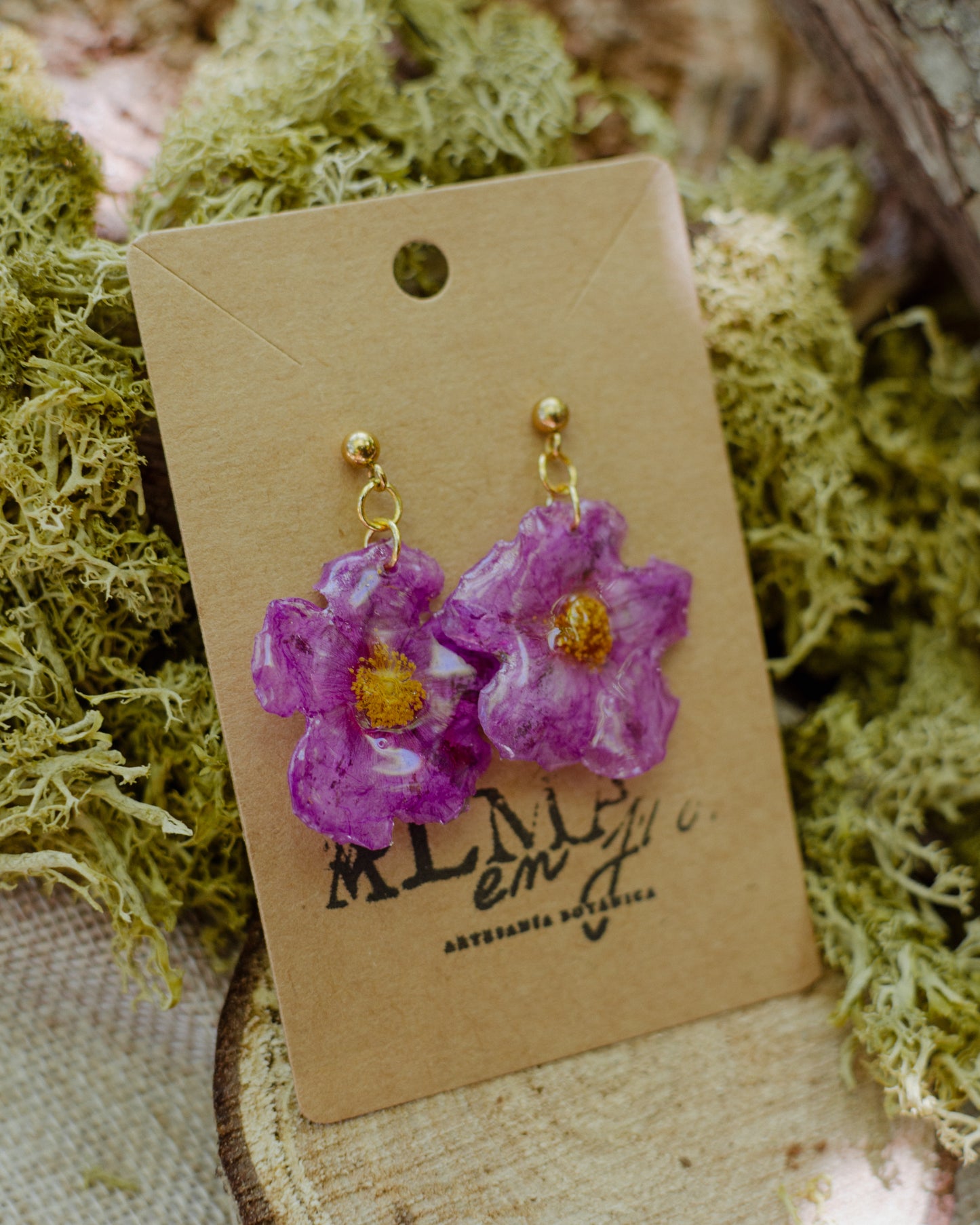 Pendientes jara salvaje