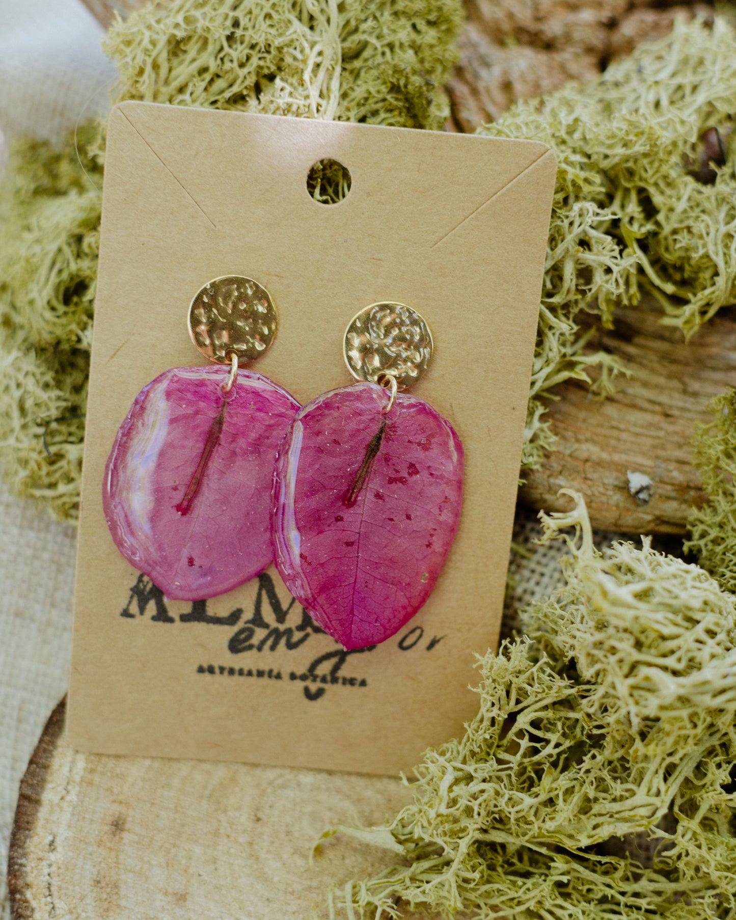 Pendientes buganvilia