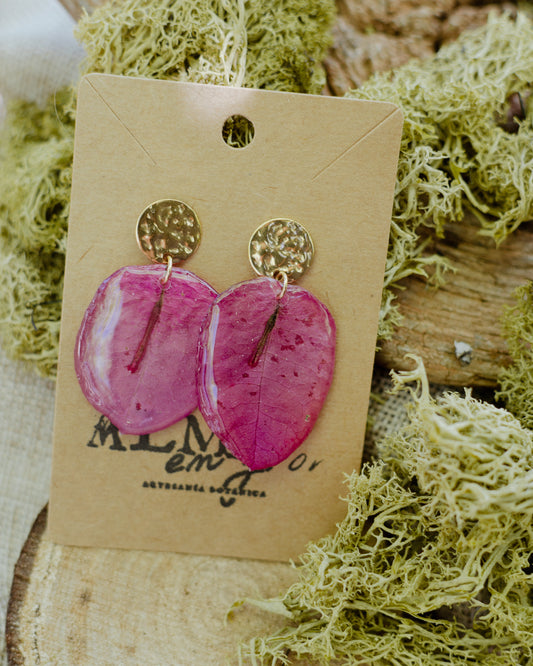 Pendientes buganvilia
