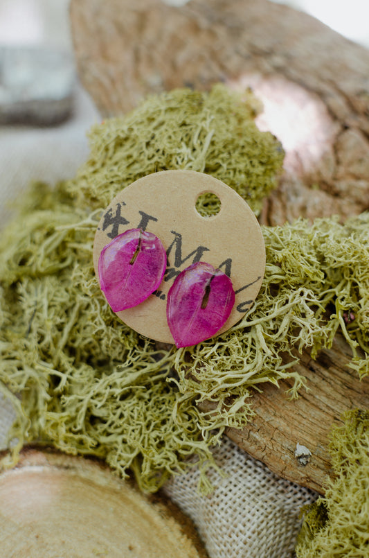 Pendientes buganvilia mini
