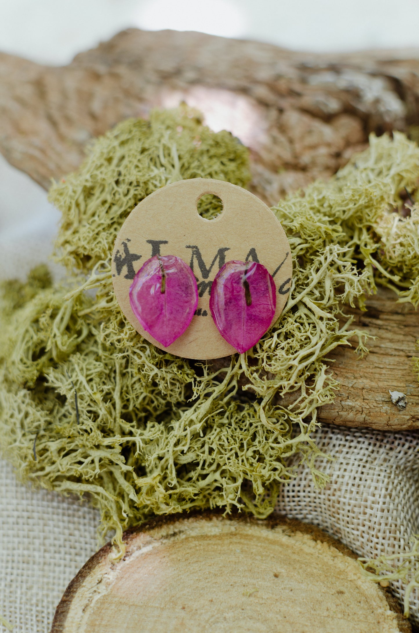 Pendientes buganvilia mini