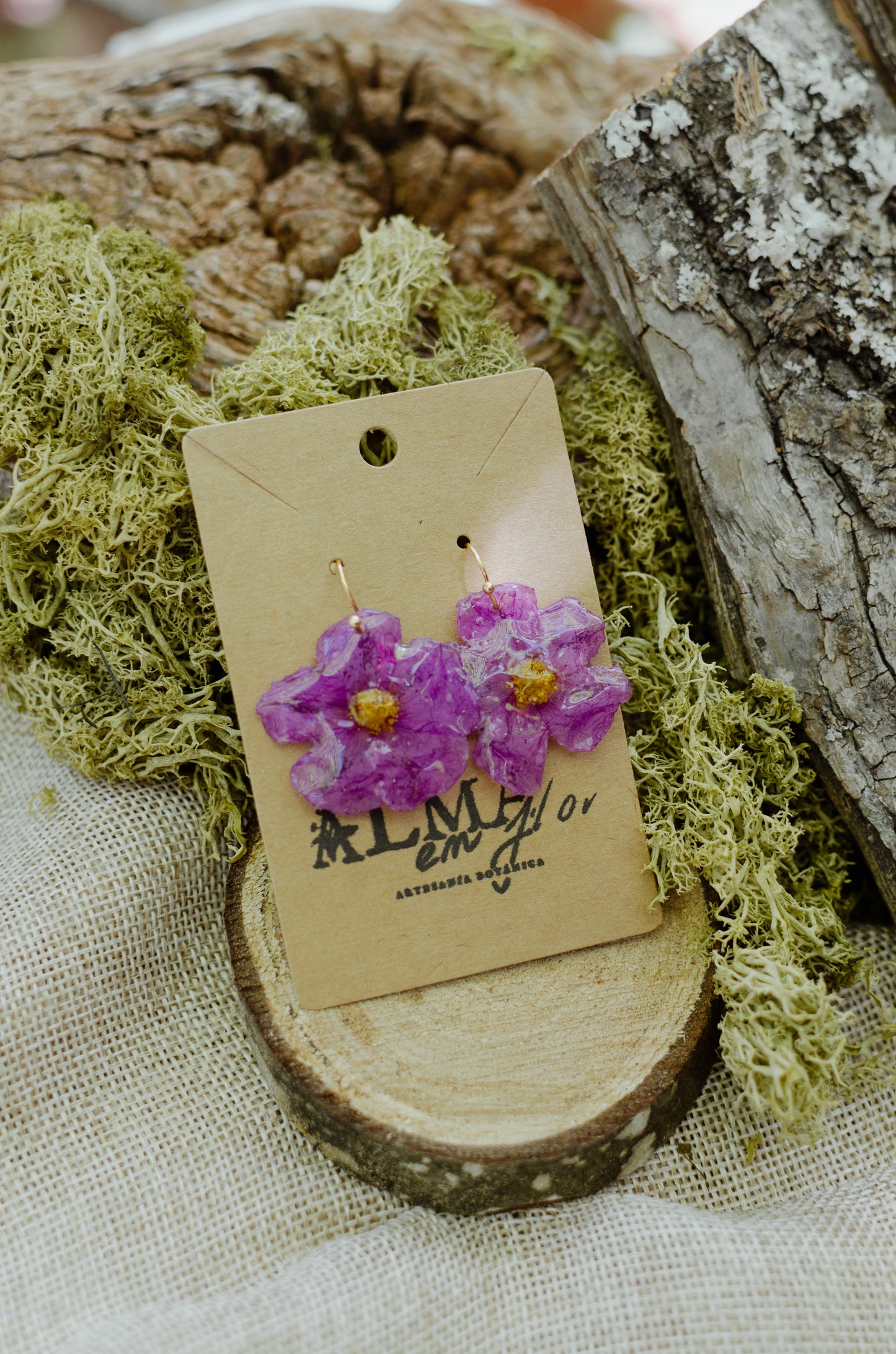 Pendientes jara salvaje