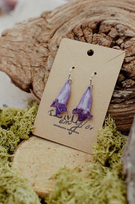 Pendientes jacaranda
