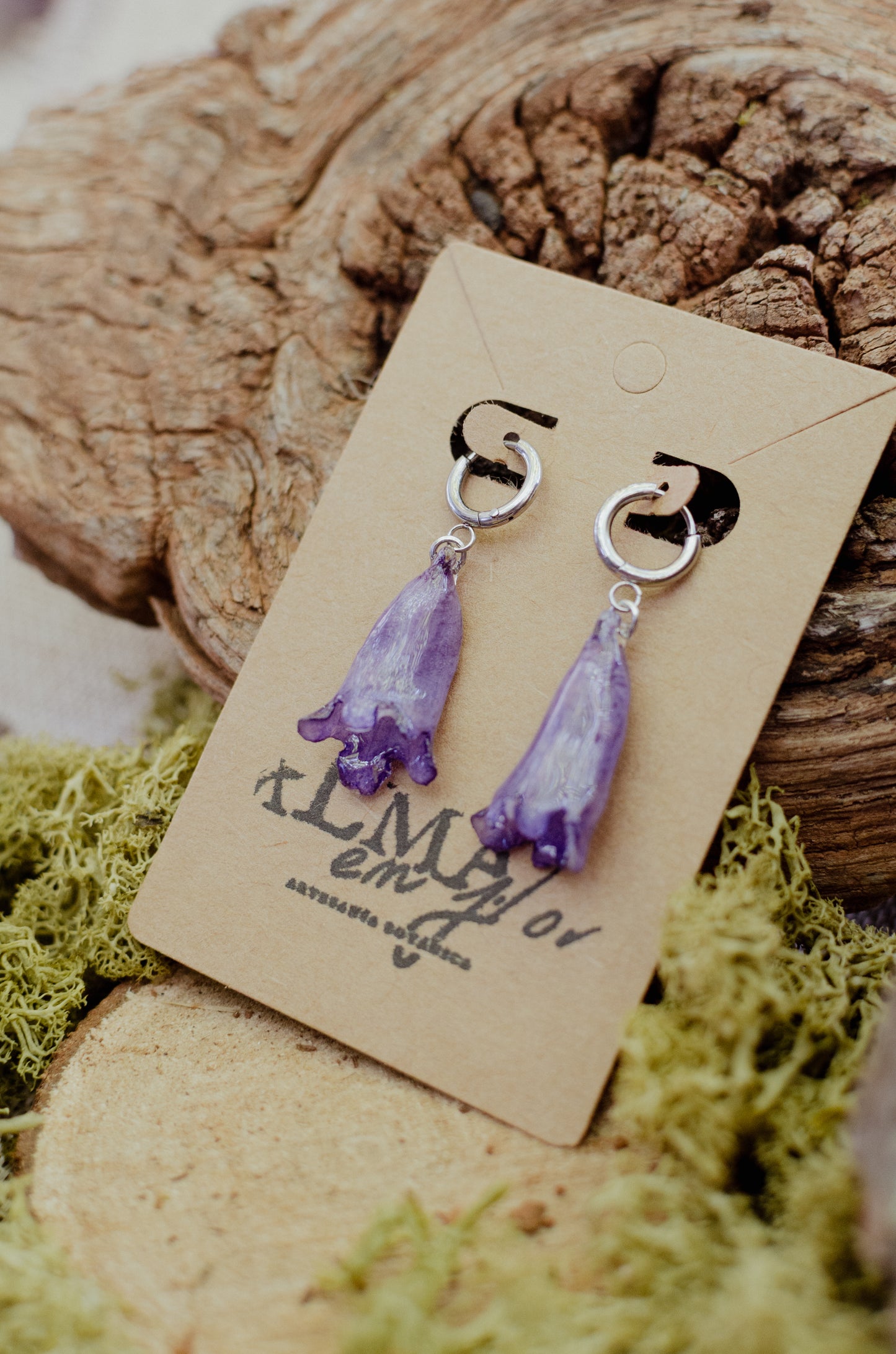 Pendientes jacaranda
