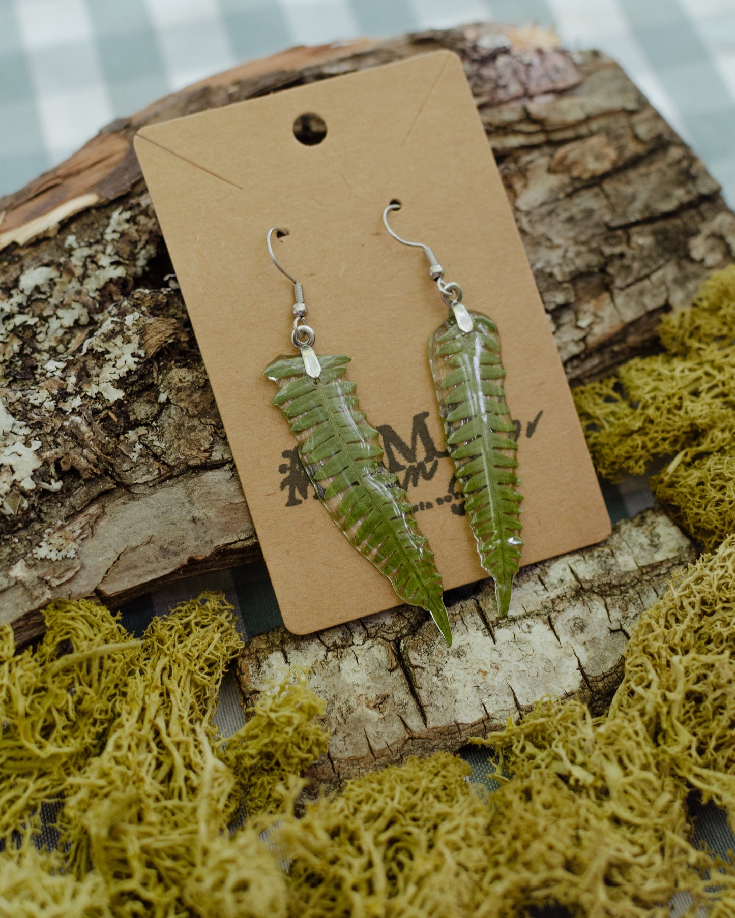 Pendientes helecho