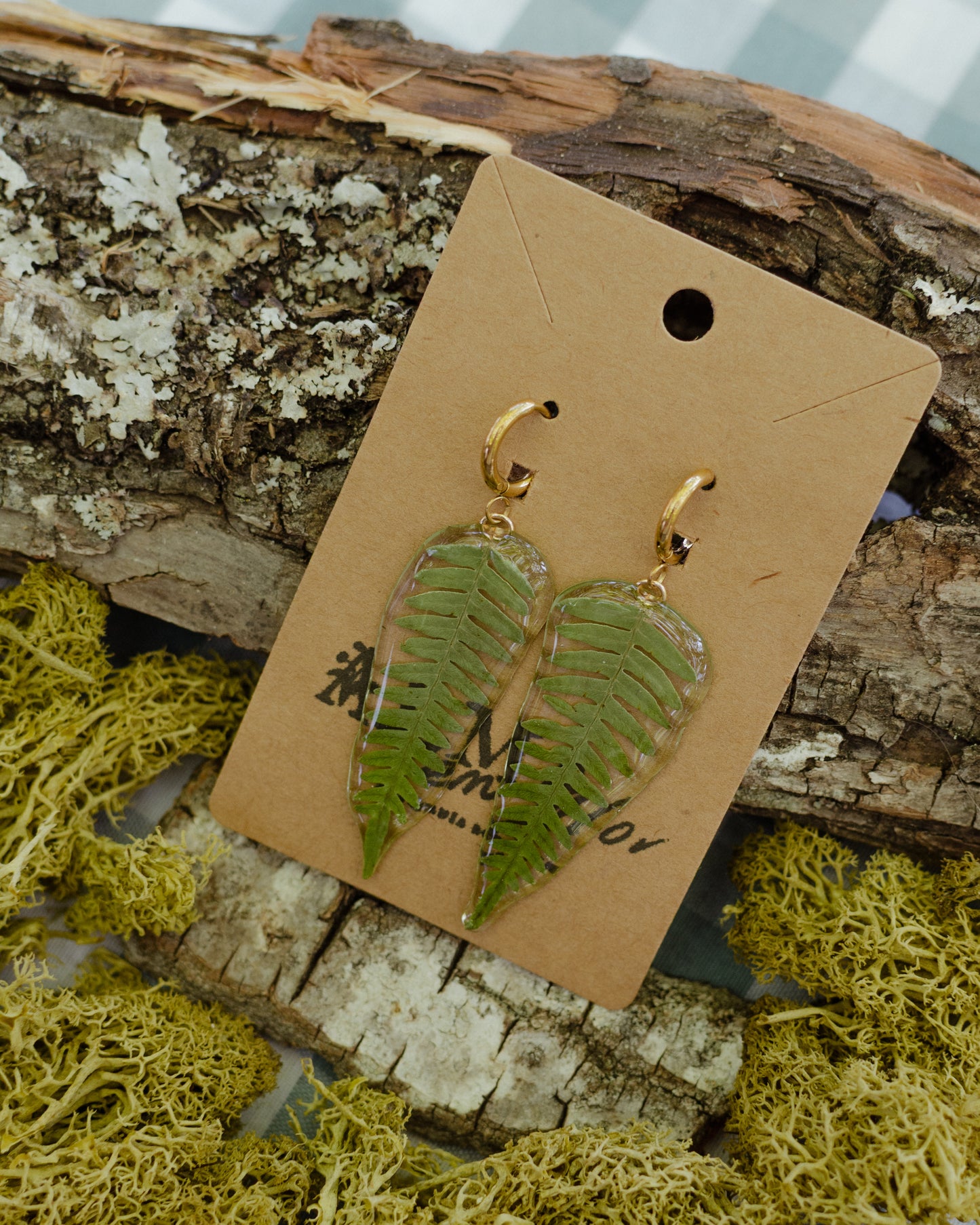 Pendientes helecho