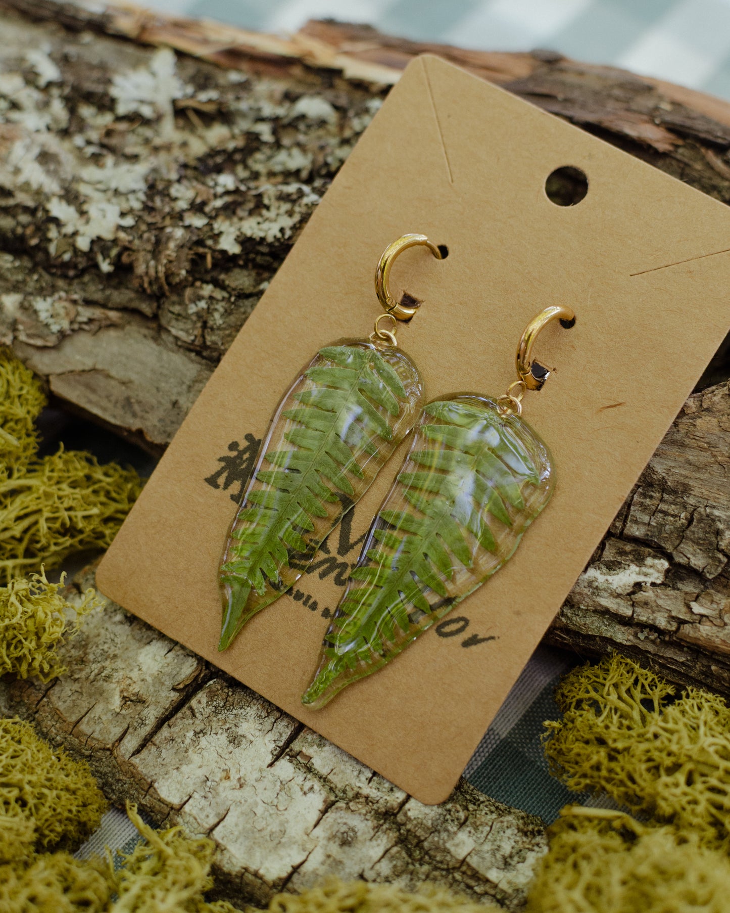 Pendientes helecho