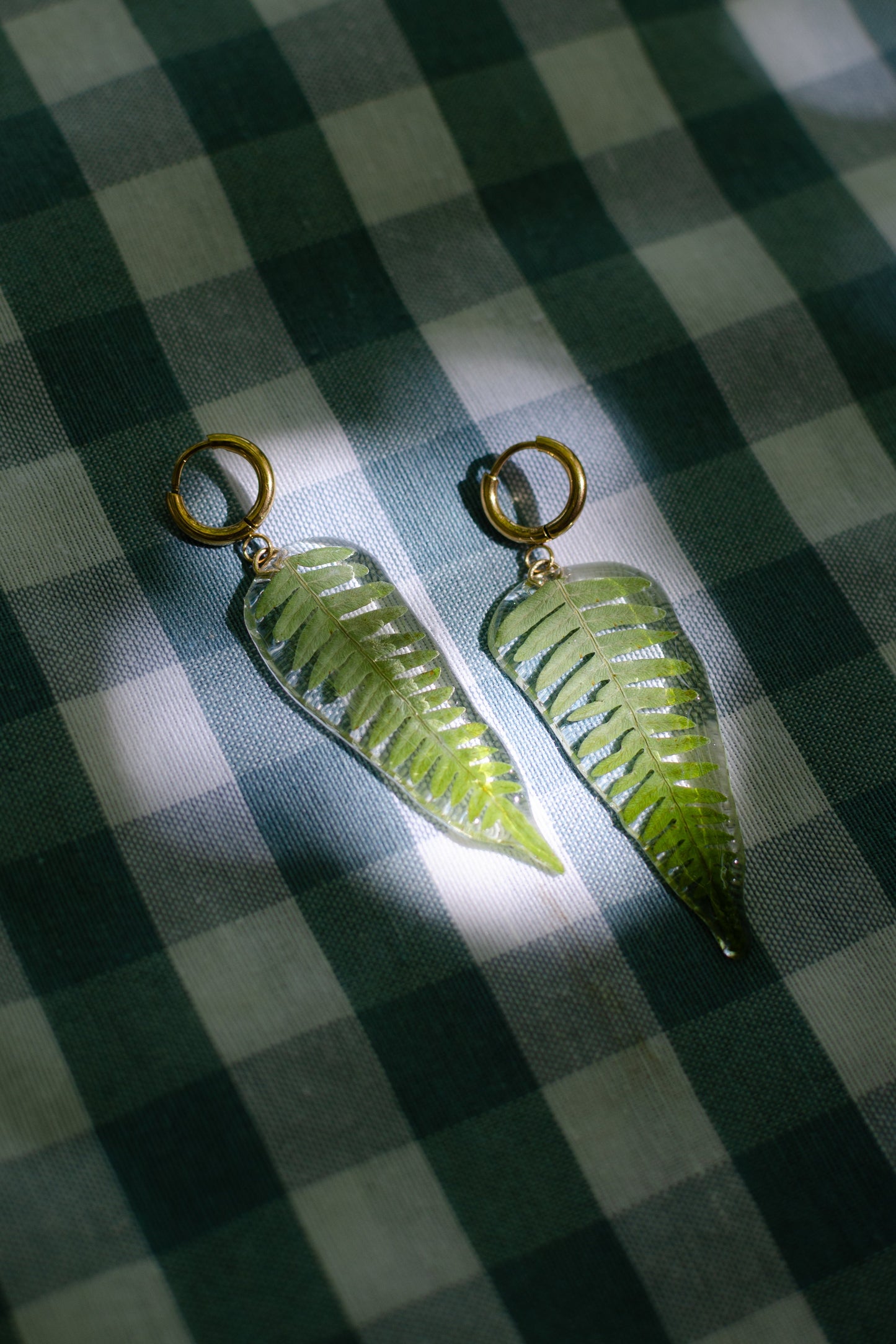 Pendientes helecho