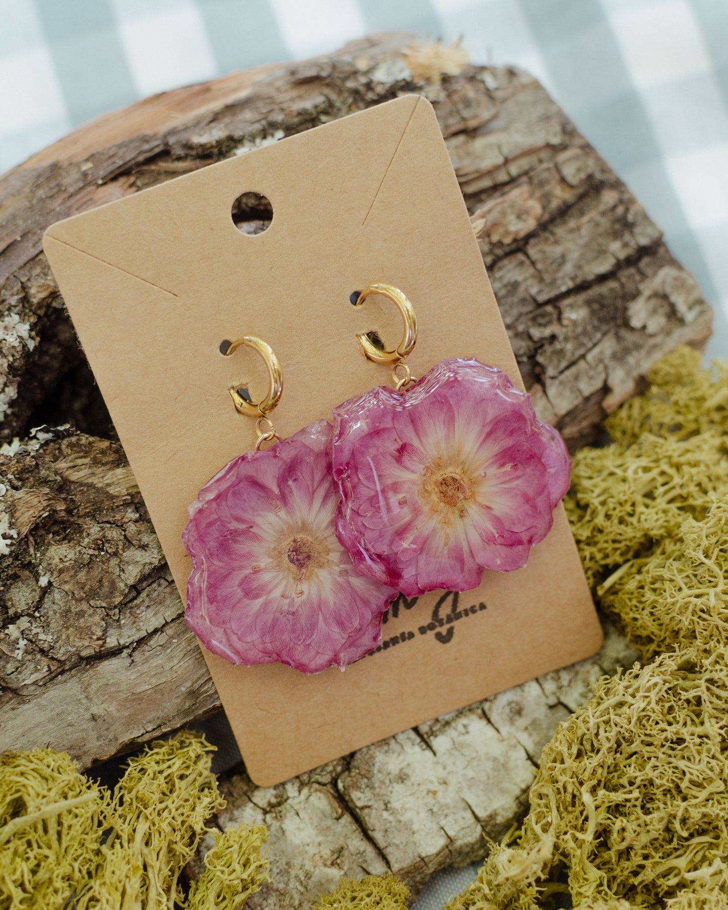 Pendientes de rosa