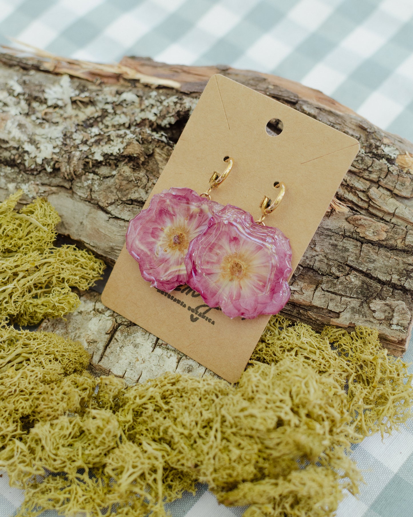 Pendientes de rosa