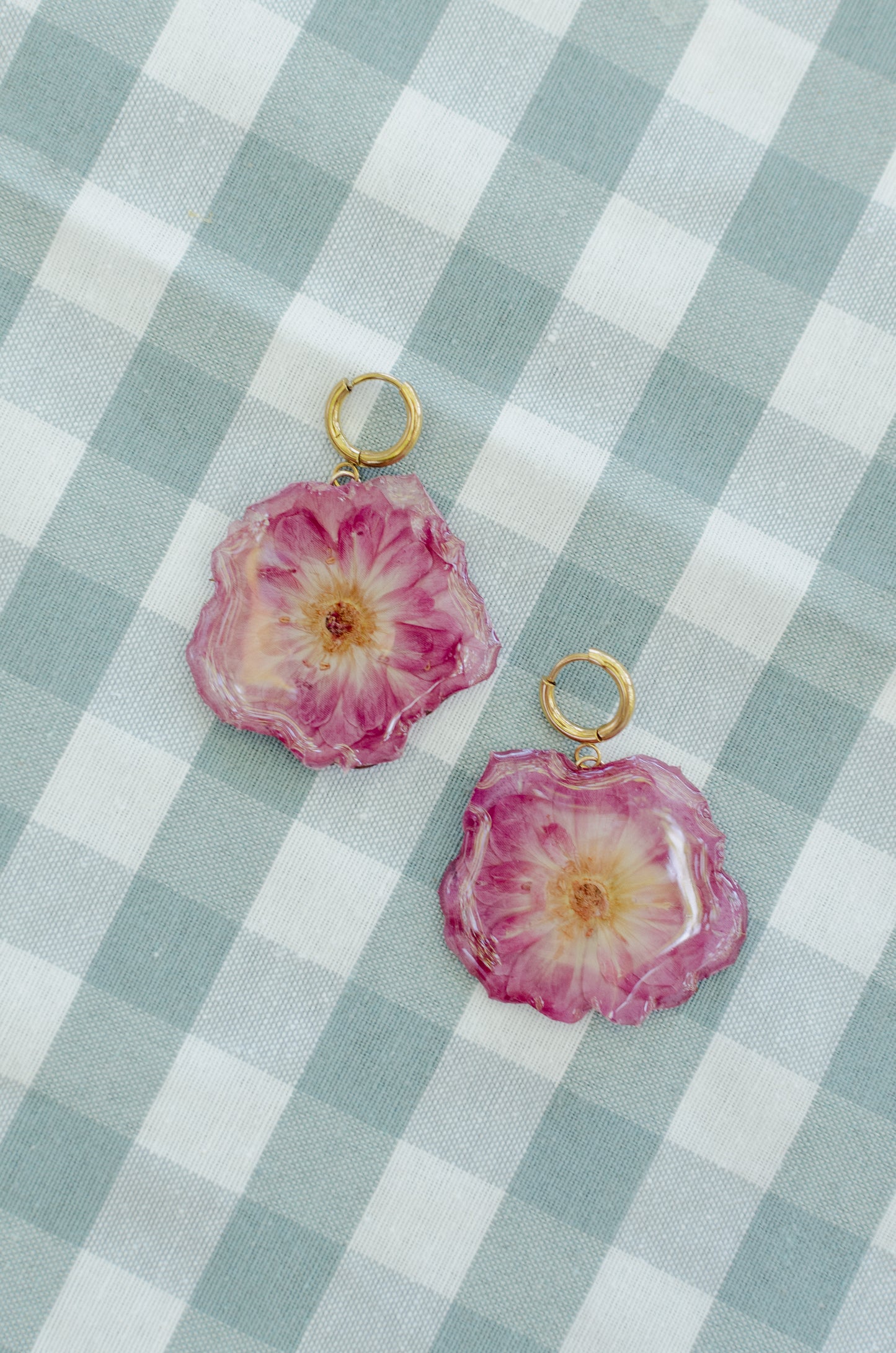 Pendientes de rosa