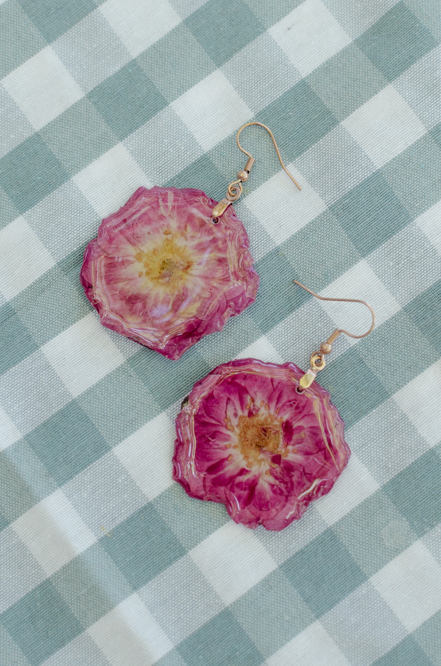 Pendientes de rosa