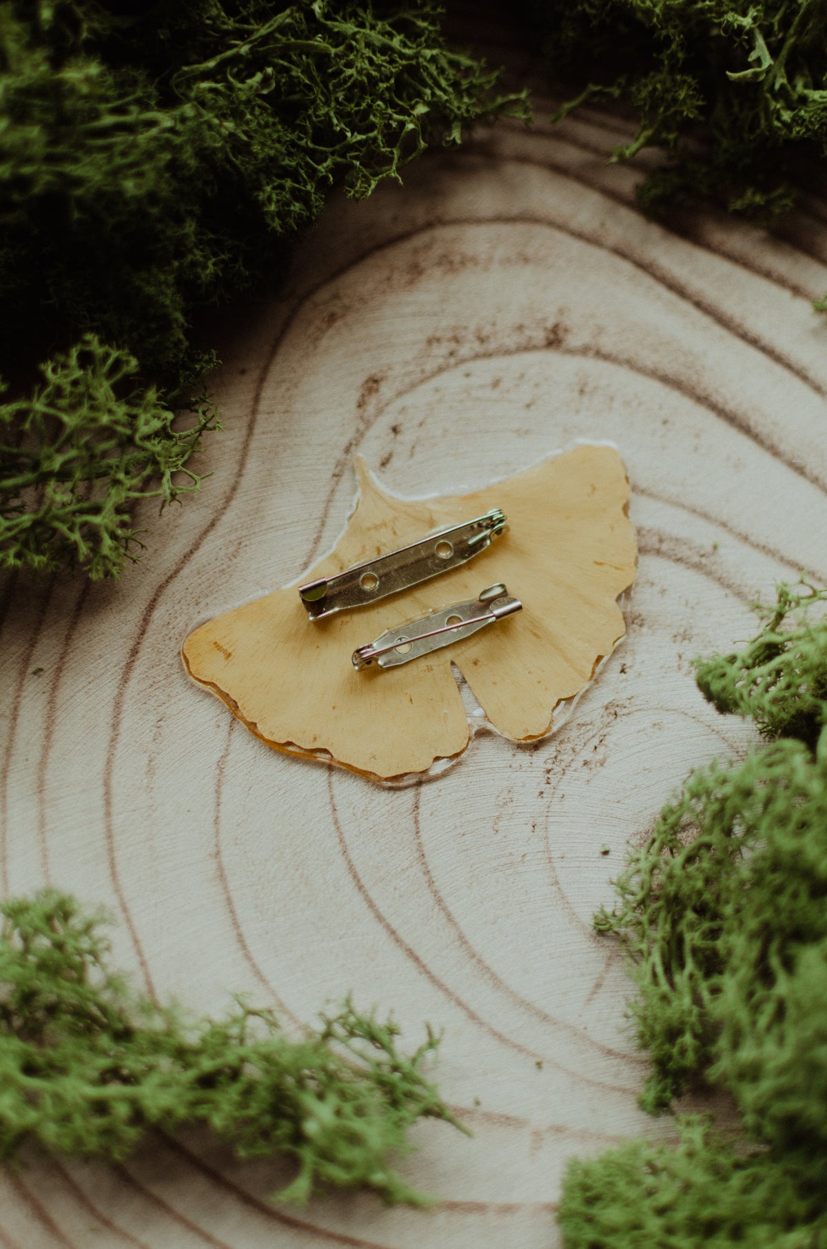 Broche ginkgo