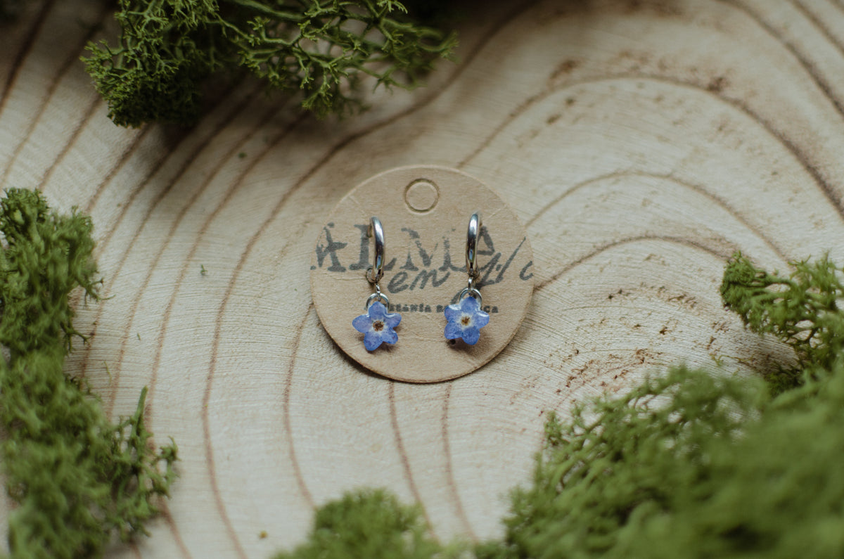 Pendientes nomeolvides mini aro